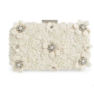 Olga Berg - Beth Bead & Crystal Ivory Clutch